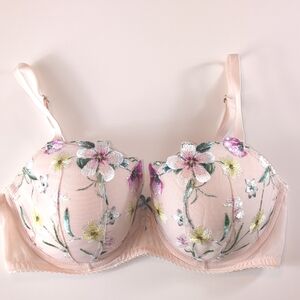 Victoria’s Secret Dream Angels Lightly-Lined Spring-Bouquet Demi Bra EUC